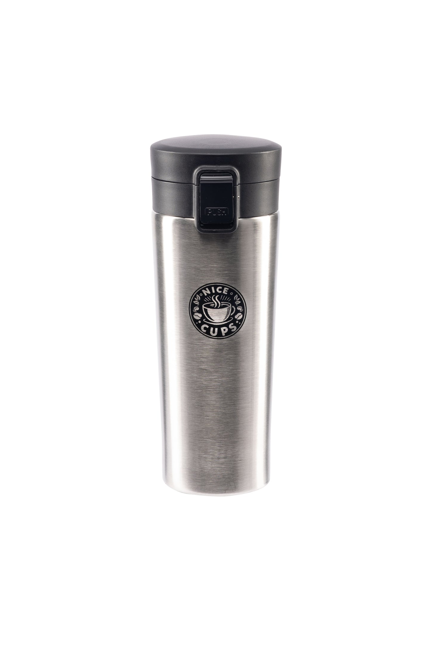Nice Cups stainless steel tumbler coffee mug